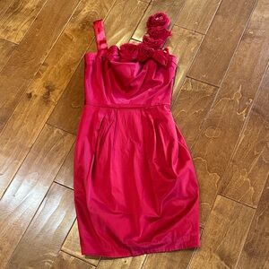 Bisou Bisou Red Floral Dress